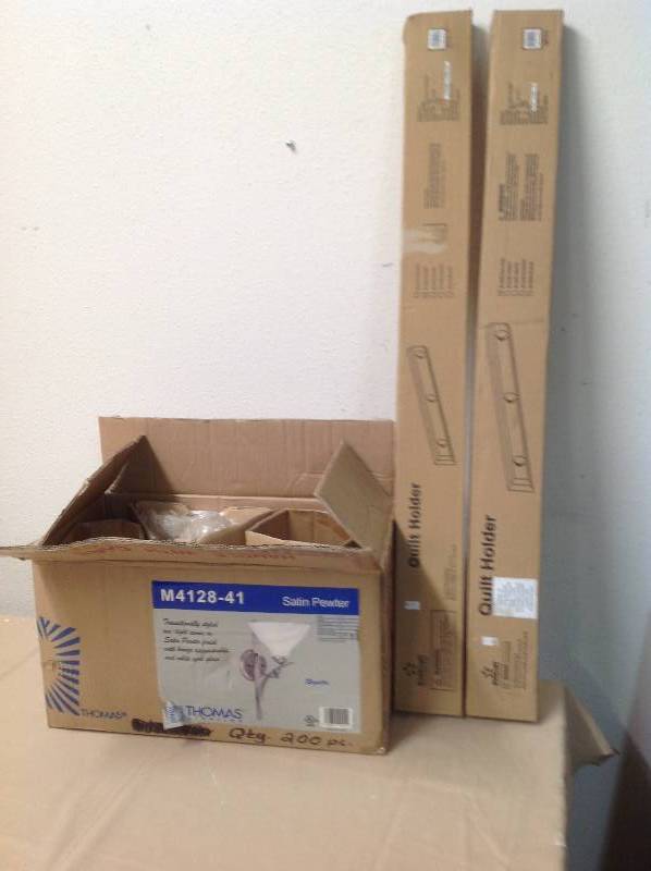 lot 59 image: Open Box Light and two New QuiltBlanket Bar Hooks