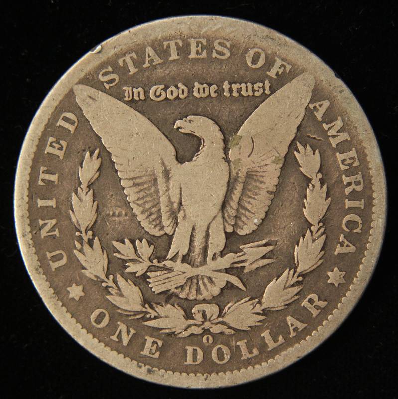 lot 21 image: 1887-O MORGAN SILVER DOLLAR