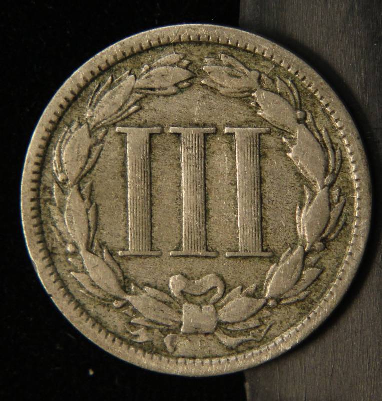 lot 35 image: 1881 US THREE CENT NICKEL FINE