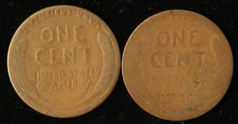 lot 52 image: 1922-D & 1926-S WHEAT CENTS