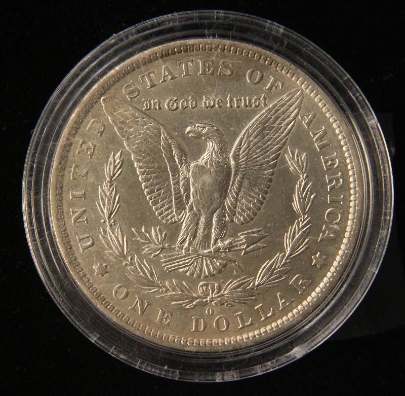 lot 66 image: 1882-O MORGAN SILVER DOLLAR AU IN AIRTITE