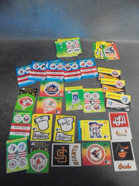 Vintage MLB Team Sticker Cards