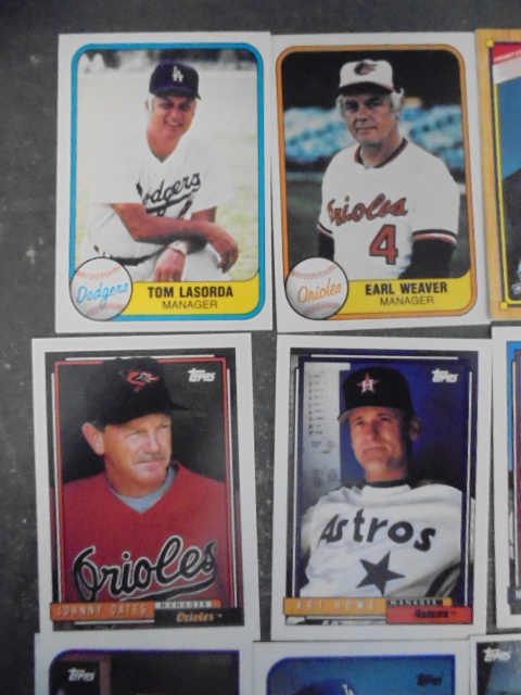 Vintage MLB Manager Baseball Cards