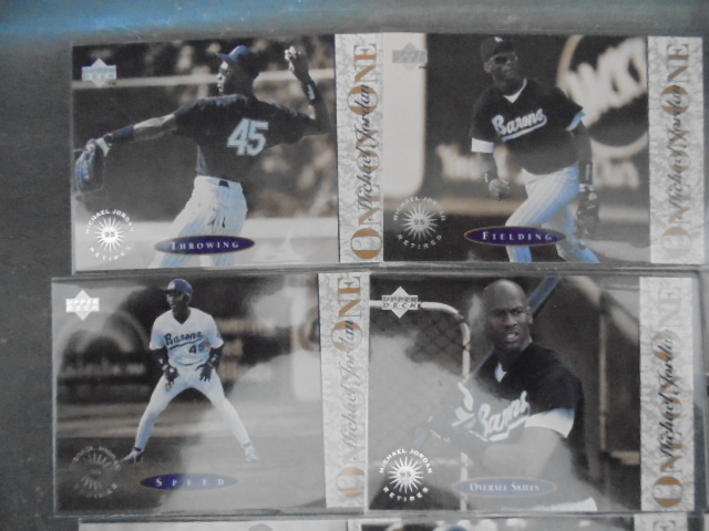 Michael Jordan and Ken Griffey Jr. Complete Baseball Mini Sets