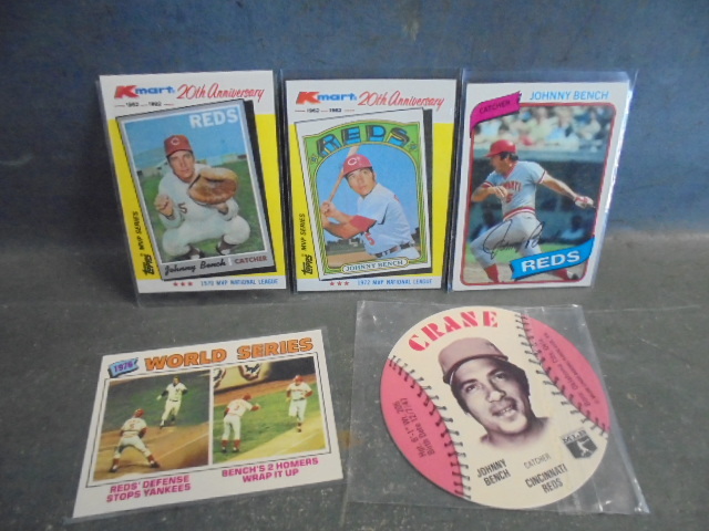 Vintage Johnny Bench Baseball Cards