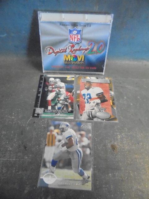 Emmit Smith Football Cards with 1996 NFL Digital Replays Card