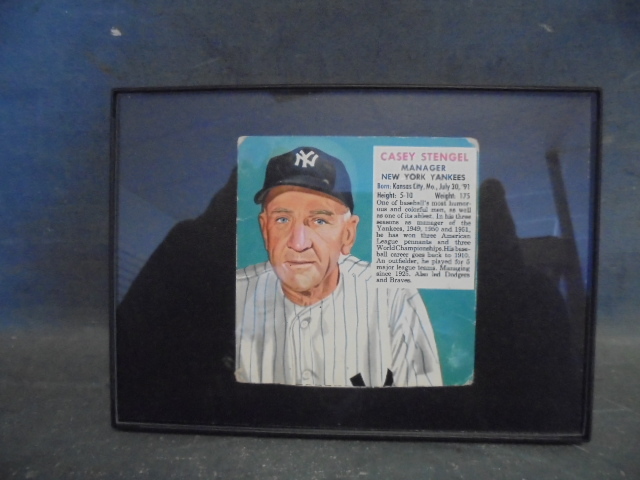 MLB Manager Cards with Stengel  Red Man Tobacco Card