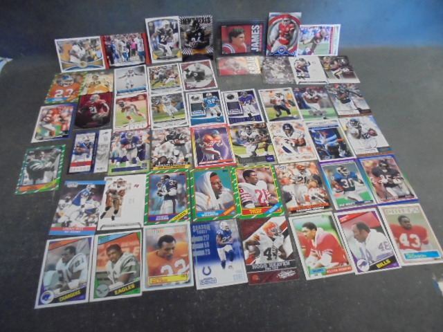NFL Running Back Cards with James Rookie, Bettis and Charles