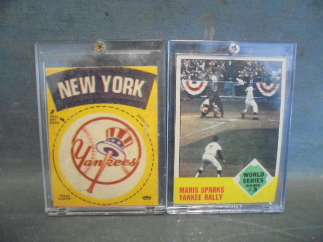 1963 Baseball Card and 1960 Yankees Iron On