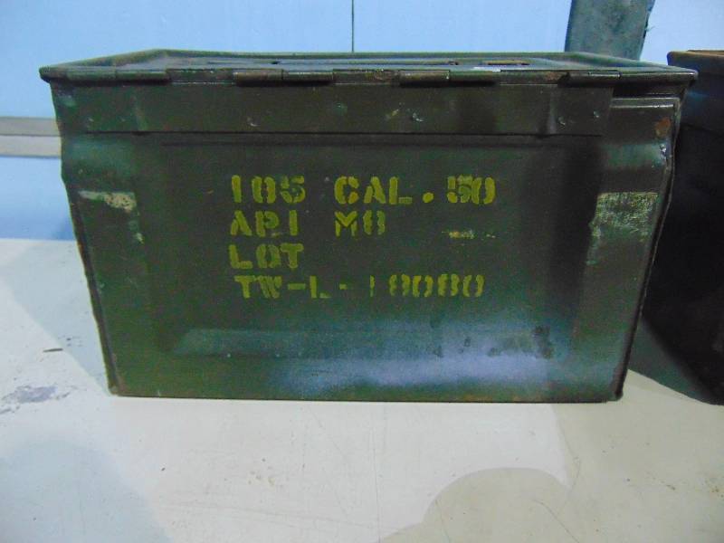 lot 33 image: (2) Metal Ammunition Boxes