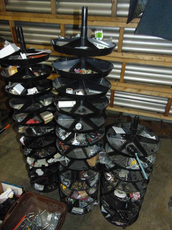 lot 106 image: Misc Lot of Stackable Parts Bins With Misc Hardware
