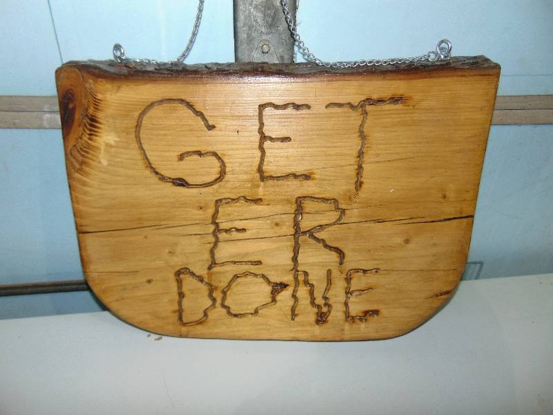 lot 128 image: Homemade Sign