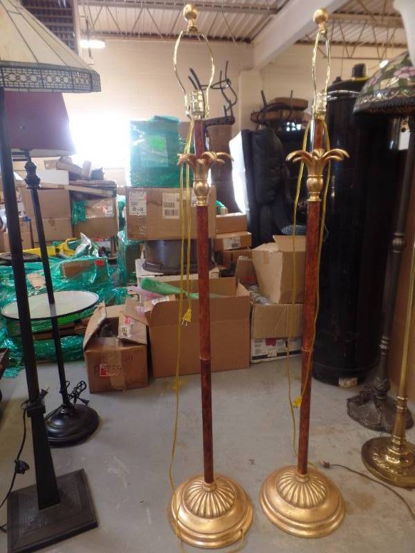 lot 137 image: PINEAPPLE FLOOR LAMPS
