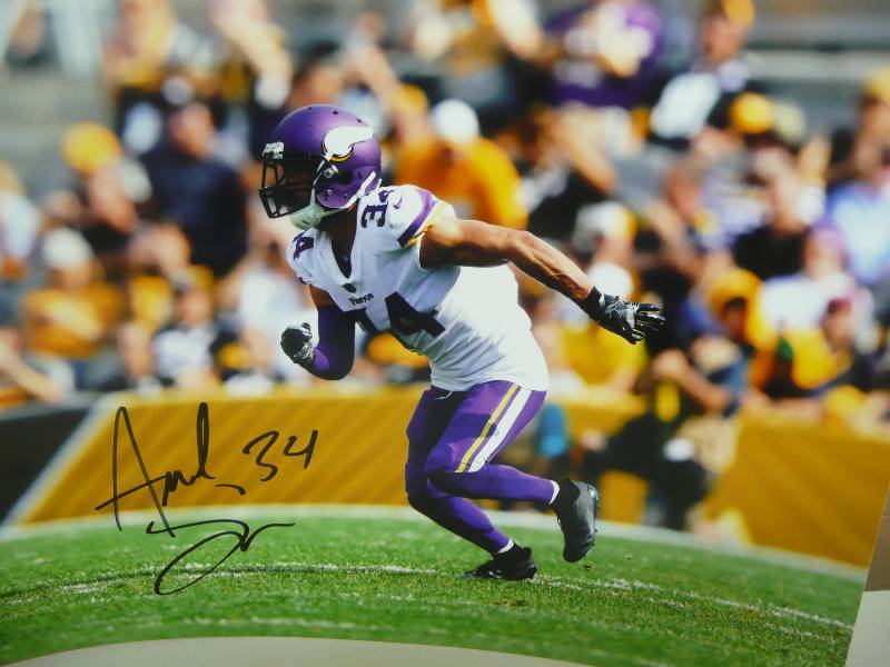 lot 26 image: 2017 AUTOGRAPHED 8 BY 10 - VIKINGS SS ANDREW SENDEJO - NEW CONDITION - SOON TO BE SUPER BOWL CHAMPS - SEE PICTURES