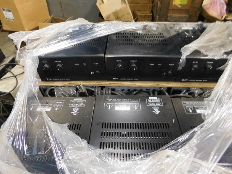 lot 14 image: Pallet of Toa Amplifiers