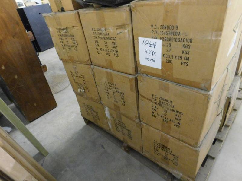 lot 16 image: Pallet of 9V DC Adapters & More