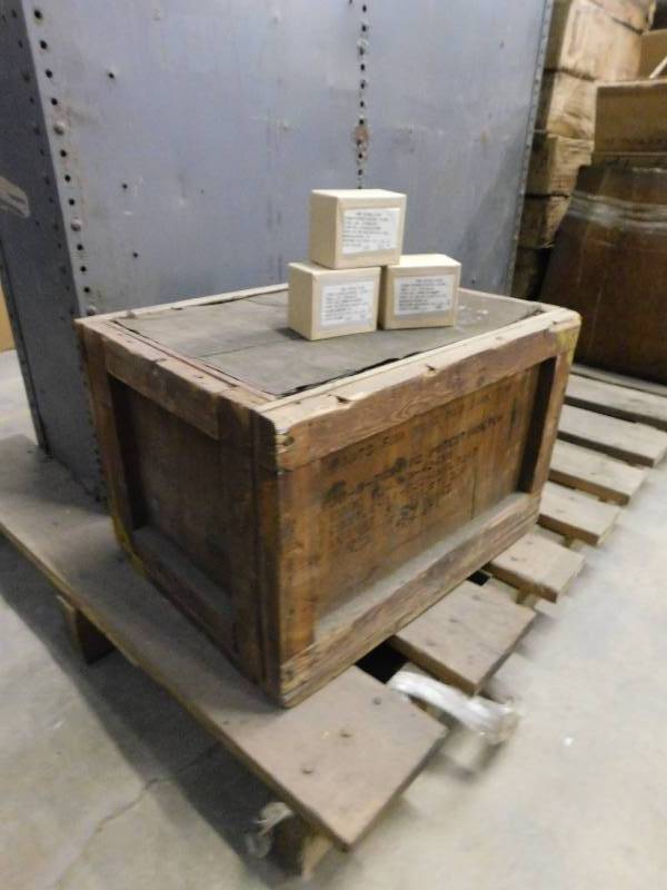 lot 27 image: Vintage Crate w Western Electric Potentiometers