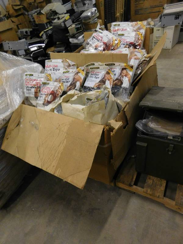 lot 30 image: Pallet of Stanley Multi-Use Foam Tape