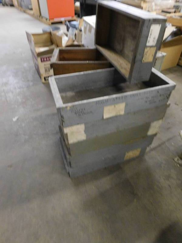 lot 54 image: Vintage Wooden Bins