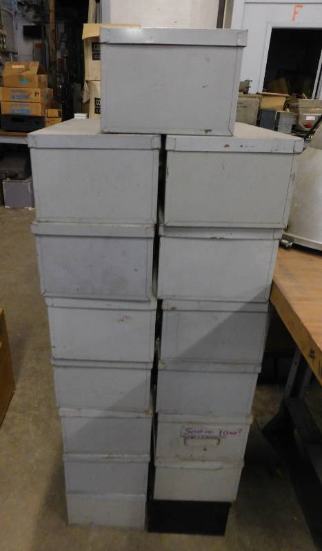 lot 67 image: Metal Storage Bins