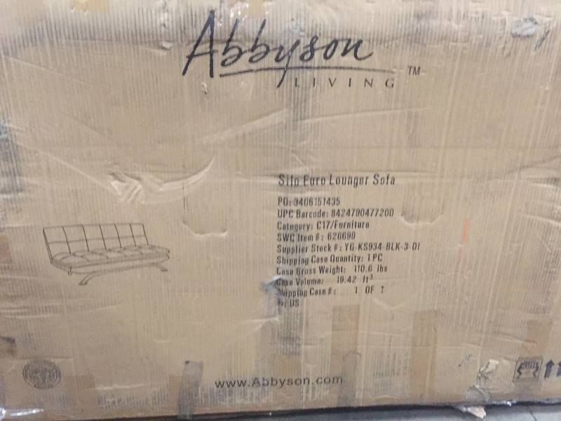 lot 6 image: Abbyson Living Silo Furo Lounger Sofa open box never used