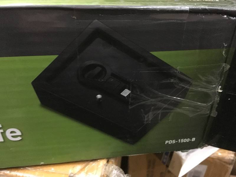 lot 10 image: Stack-On Personal Drawer Safe with Biometric Lock open box never used
