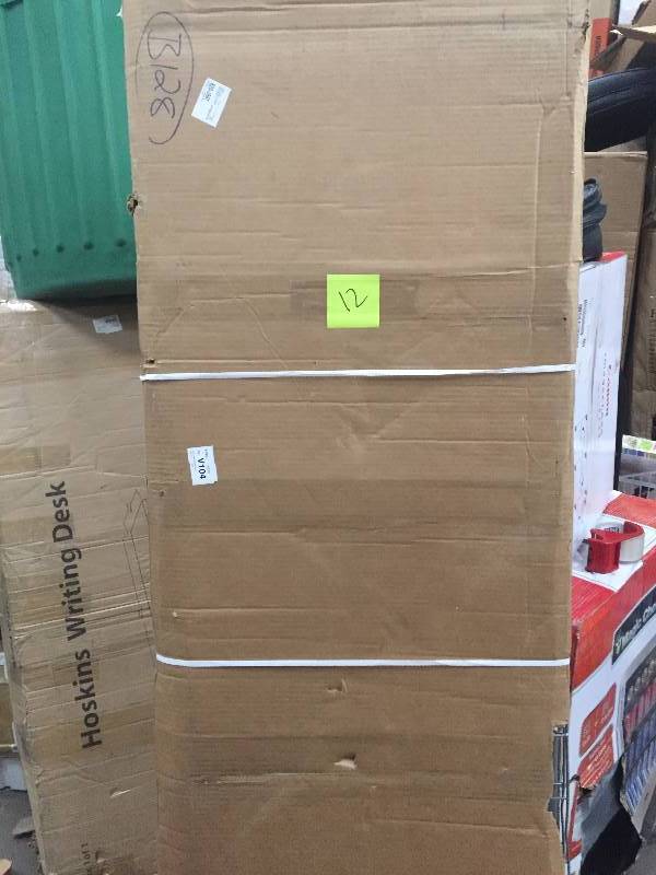 lot 12 image: Sandusky 72 in. H x 77 in. W x 24 in. D 4-Shelf Steel Treadplate Commercial Shelving Unit in Silver not used