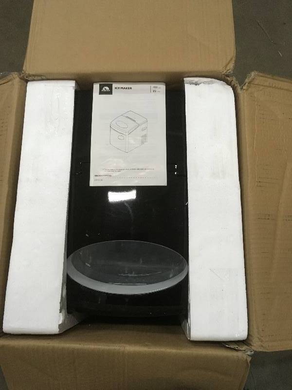 lot 42 image: Counter Top Ice Maker, Stainless Steel Design not used