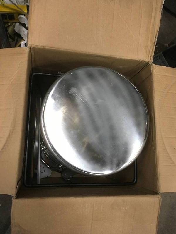 lot 47 image: Portable Propane Outdoor Deep Frying Package with Stainless Steel Pot Not used
