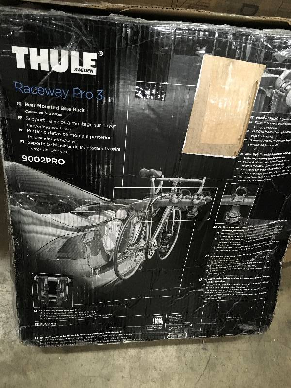 lot 67 image: Thule Sweden Raceway Pro 3 Rear Mounted Bike Rack not used