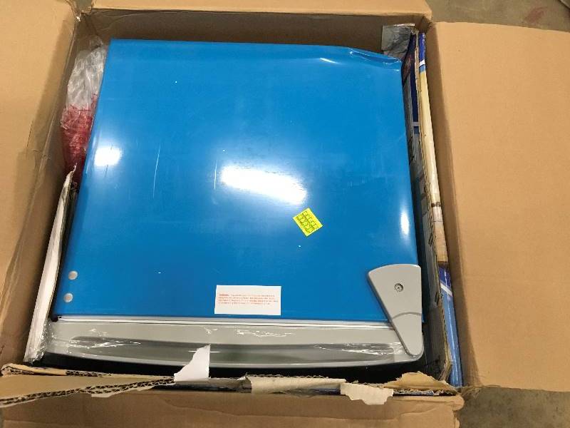 lot 68 image: 1.6 Cu. Ft. Refrigerator not used whit small dent on the corner