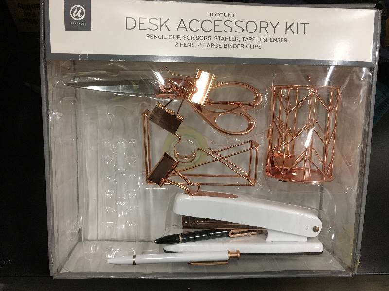 lot 73 image: 10 Count Desk Accessory Kit not used