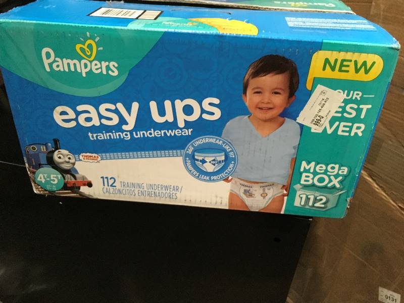 lot 76 image: Pampers Easy Up Training Underwear 112 Training Underwear-Size 4T - 5T not used