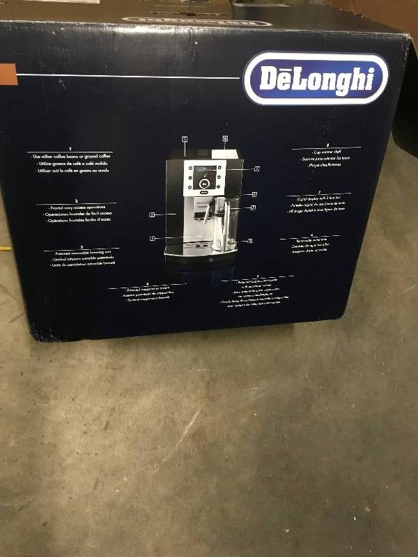 lot 83 image: DeLonghi Perfecta Cappuccino Automatic Cappuccino System not used ESAM5500B