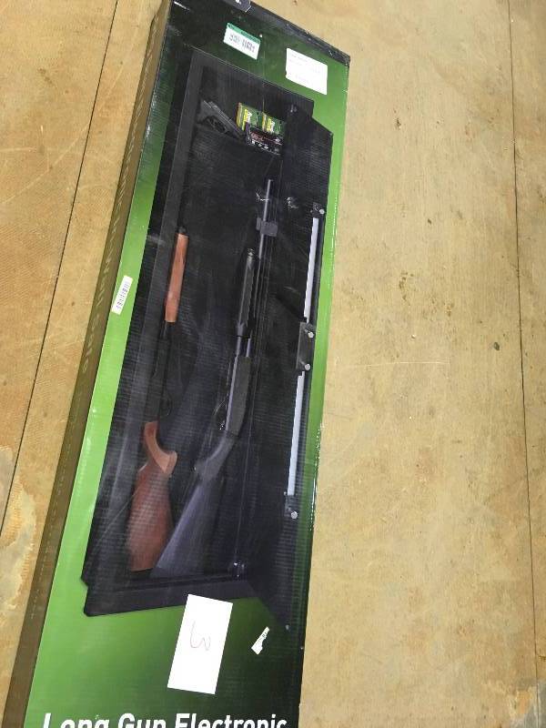 New Long Gun Wall Safe with Electronic Lock, Black