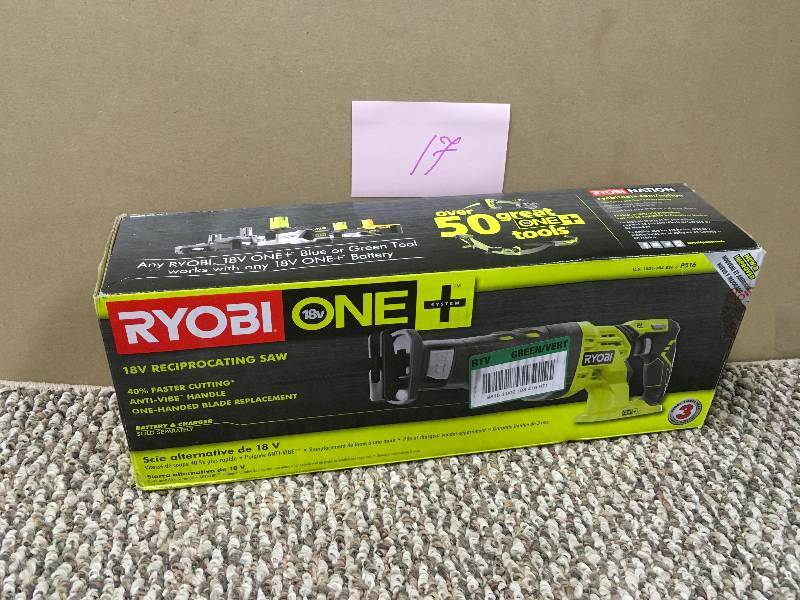Ryobi 18-Volt ONE Cordless Reciprocating Saw - Tool Only-P516  no blade included in good working condition