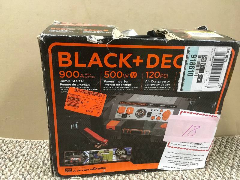 Black and Decker Portable Power Station  used in good working condition