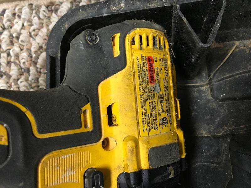 Dewalt DCD777 Drill driver used in working condition