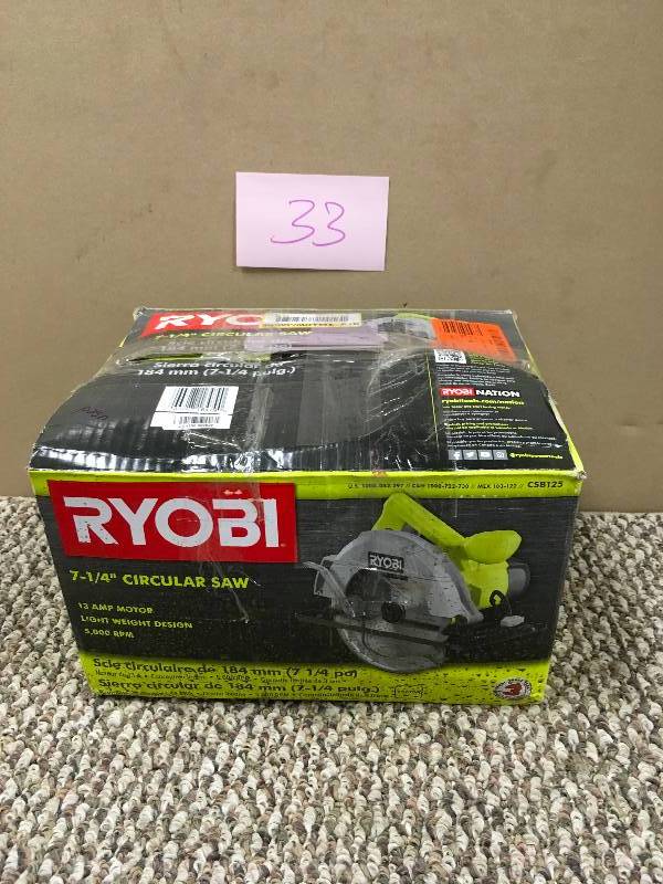 Ryobi  13-Amp 7-14 in. Circular Saw used in good working condition
