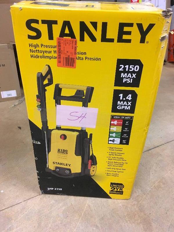 Stanley Highg Preassurew Washer SHP 2150 not used