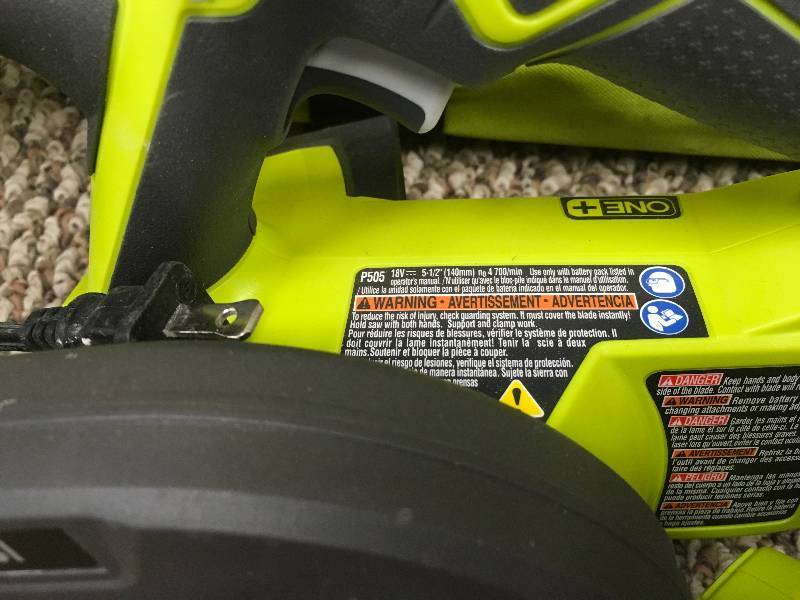 Ryobi 18-Volt ONE Lithium-Ion Cordless Super Combo Kit (4-Piece) in working conditions whit rapid charger