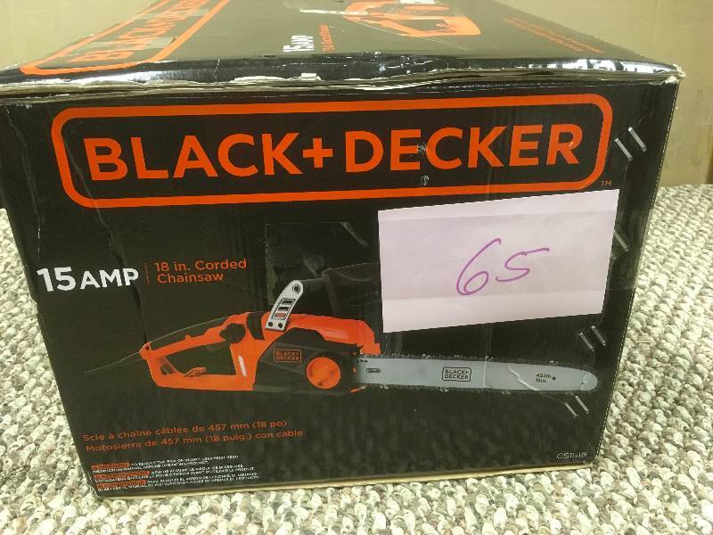 BLACKDECKER 18 in. 15-Amp Corded Electric Chainsaw open box never used