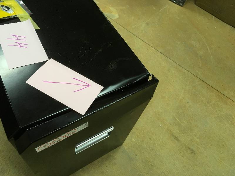 Husky Tool box small dent on side see pictures