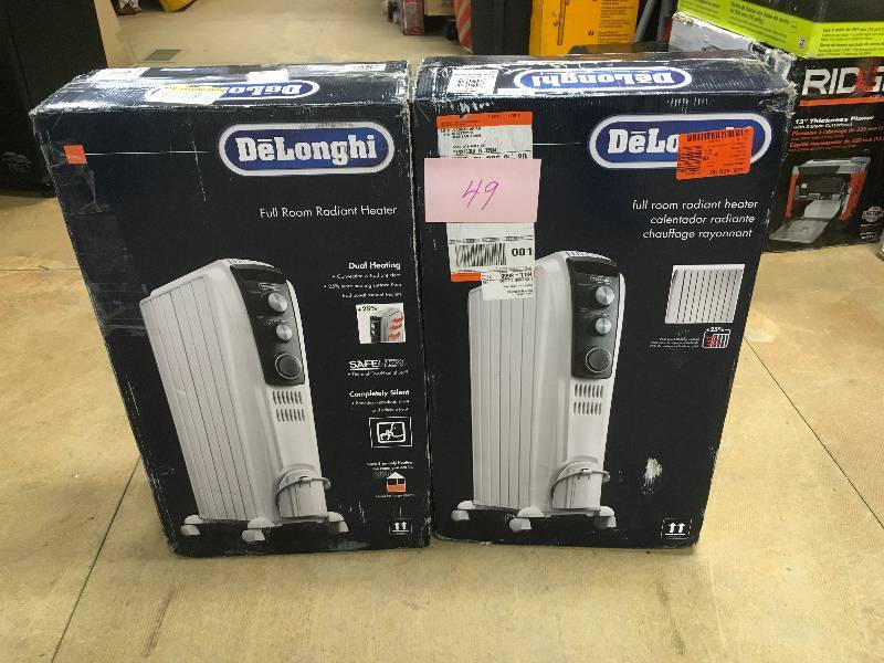 Lot of 2 Delonghi Radiator Heaters