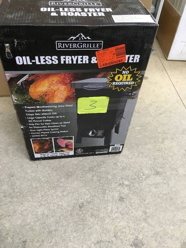 lot 3 image: RiverGrille Oil-Less Fryer & Roaster not used