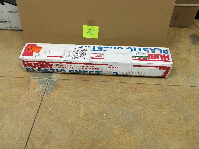 lot 28 image: Husky Plastic Sheeting New