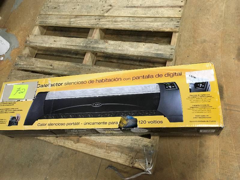 lot 72 image: Lasko Electric Silent Room Heater with Digital Display in workin g conditions