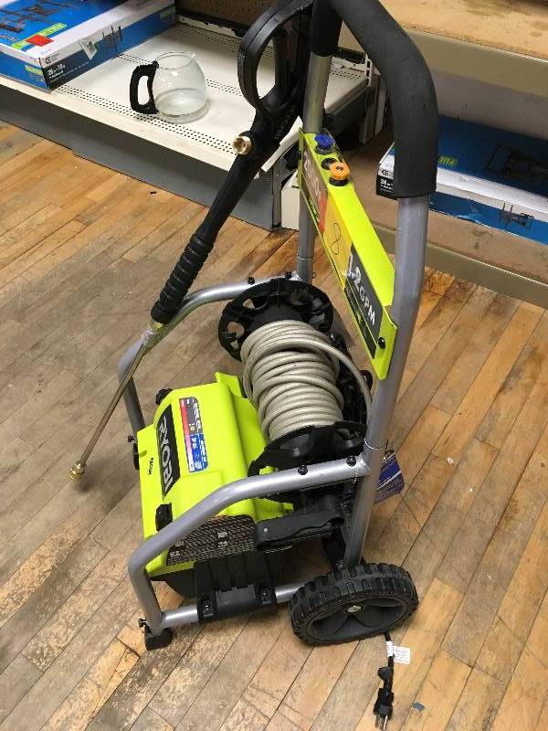 Ryobi 2000 PSI, Premium Electric Pressure Washer in working conditions