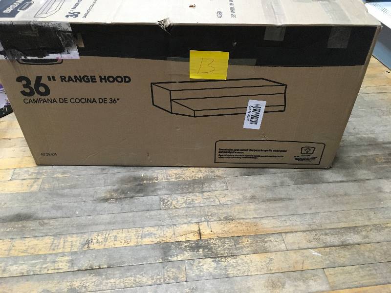 Broan 41000 Series Ductless Range Hood 36 in. Almond not used