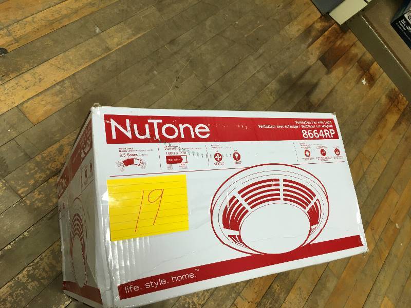 Broan NuTone Decorative Bathroom Ventilation Fan with Light not used